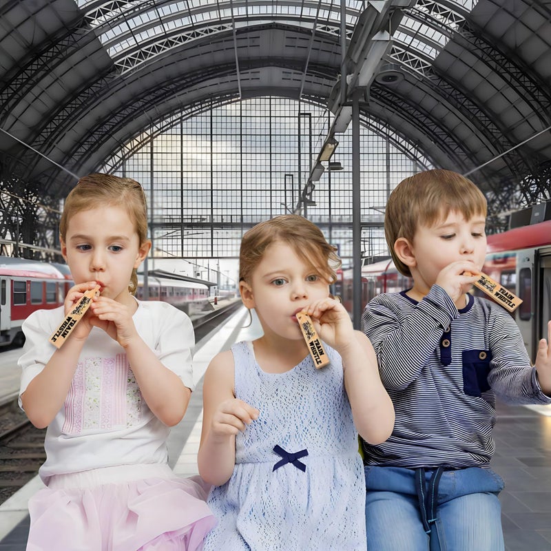 رينكو صفارات قطار خشبية من رينكو 5.75 - 12 عبوة - Image 3